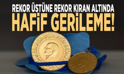 Rekor üstüne rekor kıran altında hafif gerileme!