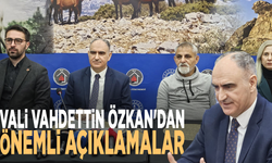 Vali Vahdettin Özkan'dan önemli açıklamalar