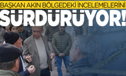 Turgutlu’da bina çatlakları sonrası Başkan Çetin Akın bölgedeki incelemelerini sürdürdü