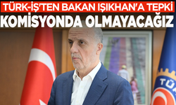 Türk-İş'ten Bakan Işıkhan'a tepki