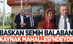 Başkan Balaban Kaynak Mahallesi'ni ziyaret etti