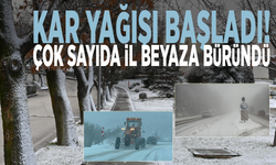 Kar yağışı başladı! Çok sayıda il beyaza büründü