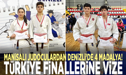 Manisalı judoculardan Denizli’de 4 madalya! Türkiye finallerine vize