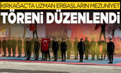 Kırkağaç'ta uzman erbaşların mezuniyet coşkusu