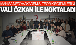 Manisa Medya Akademisi teorik eğitimlerini Vali Özkan ile noktaladı