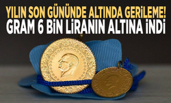 Yılın son gününde altında gerileme! Gram 6 bin liranın altına indi