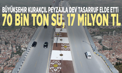 Büyükşehir kurakçıl peyzajla dev tasarruf elde etti: 70 bin ton su, 17 milyon TL