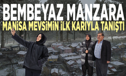 Bembeyaz manzara... Manisa mevsimin ilk karıyla tanıştı