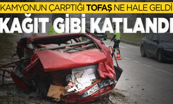 Tofaş'ı görenler gözlerine inanamadı: Kağıt gibi katlandı