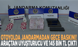 Otoyolda jandarmadan gece baskını: Araçtan uyuşturucu ve 145 bin TL çıktı