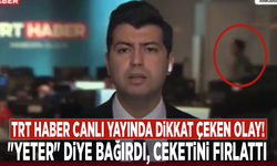 TRT Haber canlı yayında dikkat çeken olay: "Yeter" diye bağırdı, ceketini fırlattı