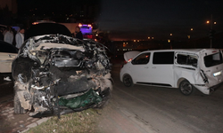 Freni boşalan vinç 6 araca çarptı! Ortalık savaş alanına döndü