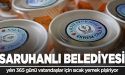 Saruhanlı Belediyesi yılın 365 günü vatandaşlar için sıcak yemek pişiriyor