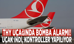 THY uçağında bomba alarmı! Uçak indi, kontroller yapılıyor