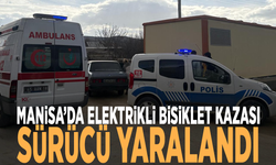 Manisa’da elektrikli bisiklet kazası... Sürücü yaralandı