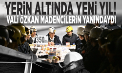 Yerin altında yeni yıl! Vali Özkan madencilerin yanındaydı