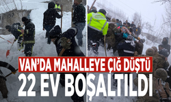Van’da mahalleye çığ düştü: 22 ev boşaltıldı