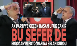 Ak Parti'ye geçen Hasan Ufuk Çakır bu sefer de Erdoğan'ın fotoğrafına selam durdu