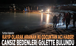 Kayıp olarak aranan iki çocuktan acı haber... Cansız bedenleri gölette bulundu