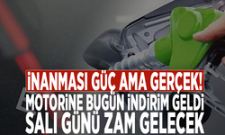 İnanması güç ama gerçek! Motorine bugün indirim geldi, Salı günü zam gelecek