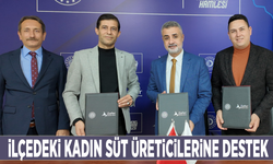 İlçedeki kadın süt üreticilerine destek