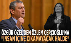 Özgür Özel'den Özlem Çerçioğlu'na: "İnsan içine çıkamayacak halde"