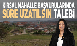 Kırsal mahalle başvurularında süre uzatılsın talebi