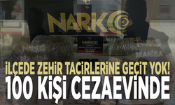 İlçede zehir tacirlerine geçit yok! 100 kişi cezaevinde