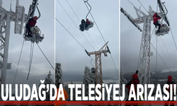 Uludağ’da telesiyej arızası!