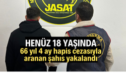 Manisa'da 66 yıl 4 ay hapis cezasıyla aranan 18 yaşındaki şahıs yakalandı
