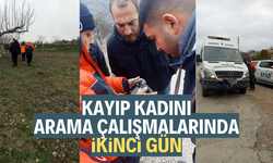 Kayıp kadını arama çalışmalarında ikinci gün