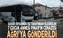 Sokak ortasında eşi tarafından öldürülen 7 çocuk annesi Pınar'ın cenazesi Ağrı'ya gönderildi