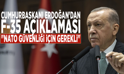 Cumhurbaşkanı Erdoğan'dan F-35 açıklaması: "NATO güvenliği için gerekli"