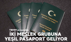 TBMM’ye sunuldu: İki meslek grubuna yeşil pasaport geliyor