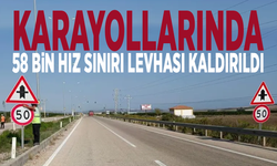 Karayollarında 58 bin hız sınırı levhası kaldırıldı