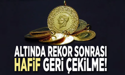 Altında rekor sonrası hafif geri çekilme!