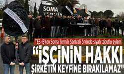 TES-İŞ’ten Soma Termik Santrali Önünde Siyah Tabutlu Eylem: “İşçinin Hakkı Şirketin Keyfine Bırakılamaz”