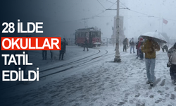 28 ilde okullar tatil edildi
