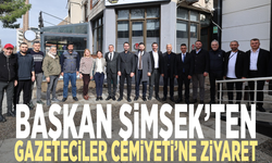 Başkan Şimşek’ten Gazeteciler Cemiyeti’ne ziyaret