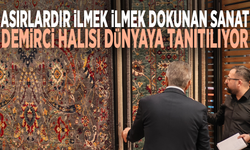 Asırlardır ilmek ilmek dokunan sanat.... Demirci Halısı dünyaya tanıtılıyor