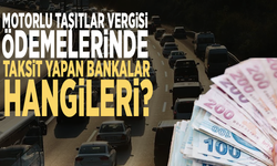 Motorlu Taşıtlar Vergisi ödemelerinde taksit yapan bankalar hangileri?