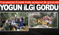 Yunusemre Emekli Kafe açılışının ilk gününde yoğun ilgi gördü