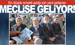En düşük emekli aylığı için yeni gelişme: Meclis'e geliyor!