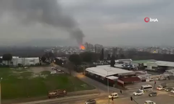 Bursa'da ahşap palet fabrikasındaki yangın kontrol altına alındı