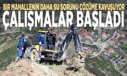 Bir mahallenin daha su sorunu çözüme kavuşuyor: Çalışmalar başladı
