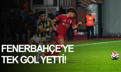 Fenerbahçe'ye tek gol yetti!