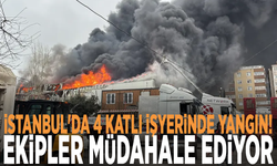 İstanbul'da 4 katlı işyerinde yangın! Ekipler müdahale ediyor