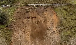İzmir’de heyelan! O anlar cep telefonuna böyle yansıdı
