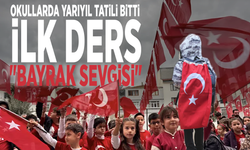 Okullarda yarıyıl tatili bitti.... İlk ders: "Bayrak sevgisi"