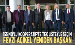 155 No’lu Kooperatif’te tek listeyle seçim: Fevzi Açıkel yeniden başkan